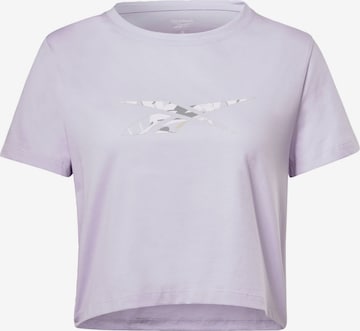 Reebok Sport Функциональная футболка в Лиловый: спереди