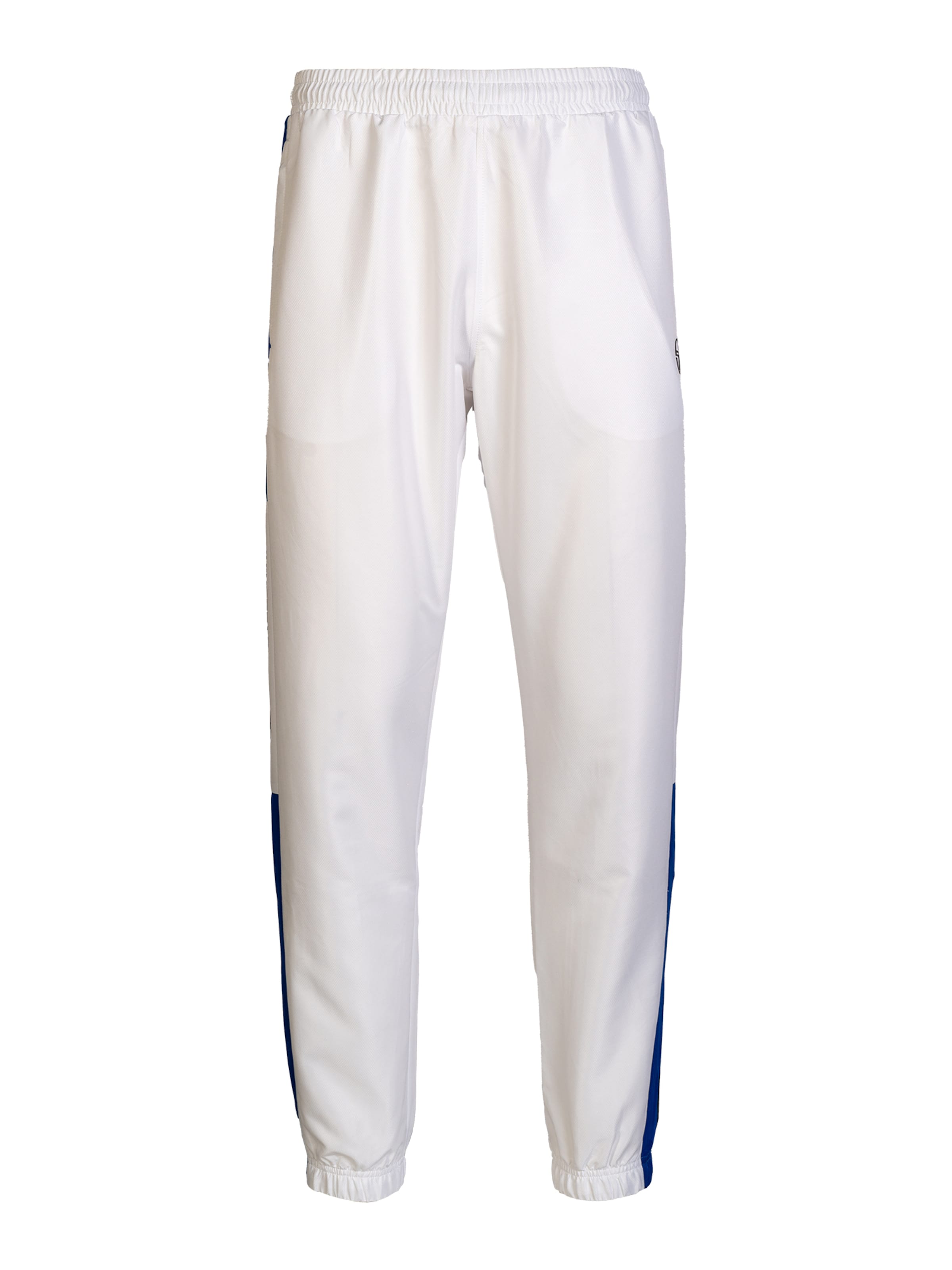 Sergio Tacchini Tapered Sporthose 'Abita' in Weiß: Vorderseite