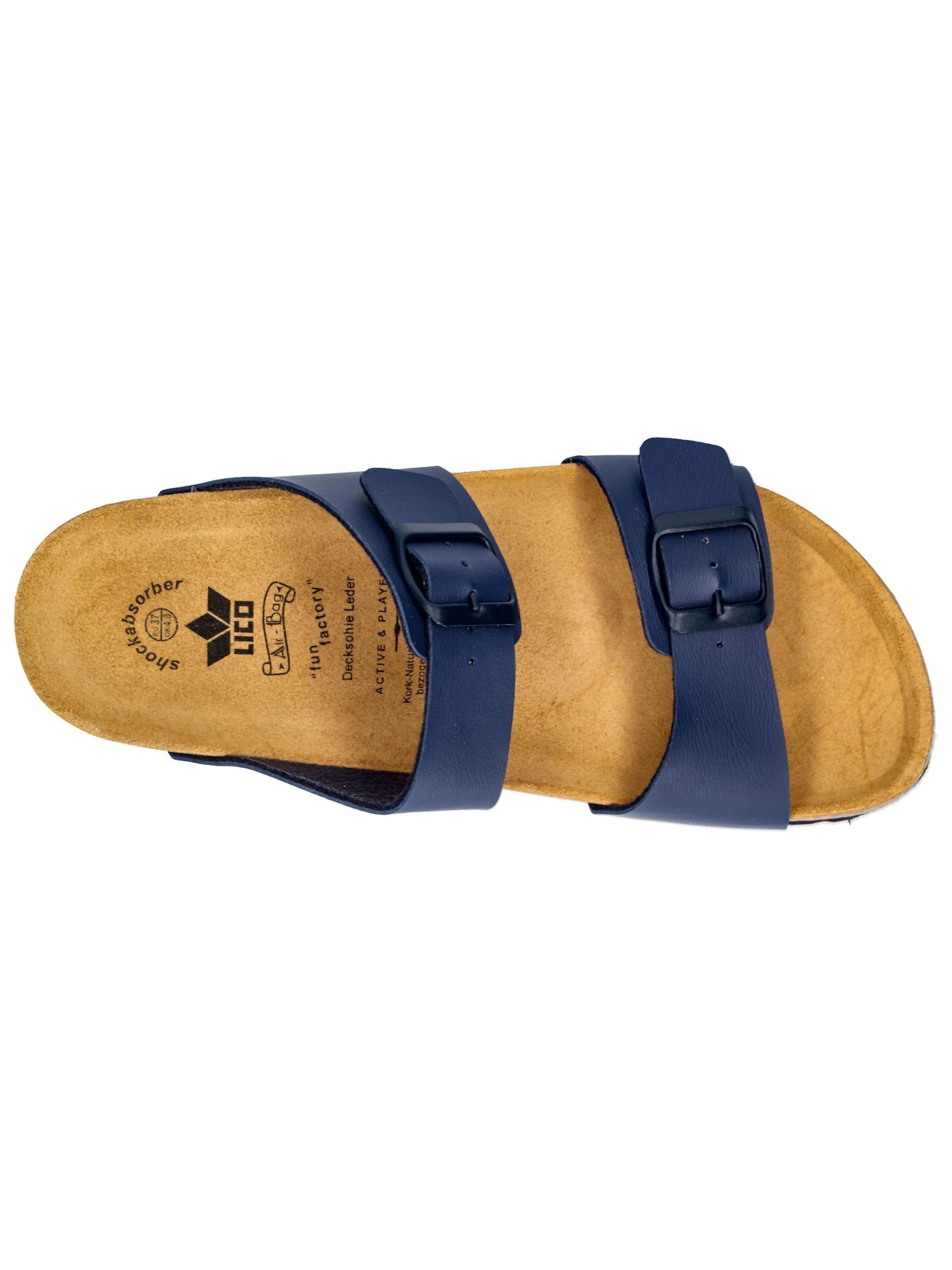 LICO Pantolette 'Bioline Mera' in Blau