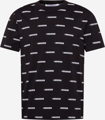 Calvin Klein Jeans T-Shirt in Schwarz: predná strana