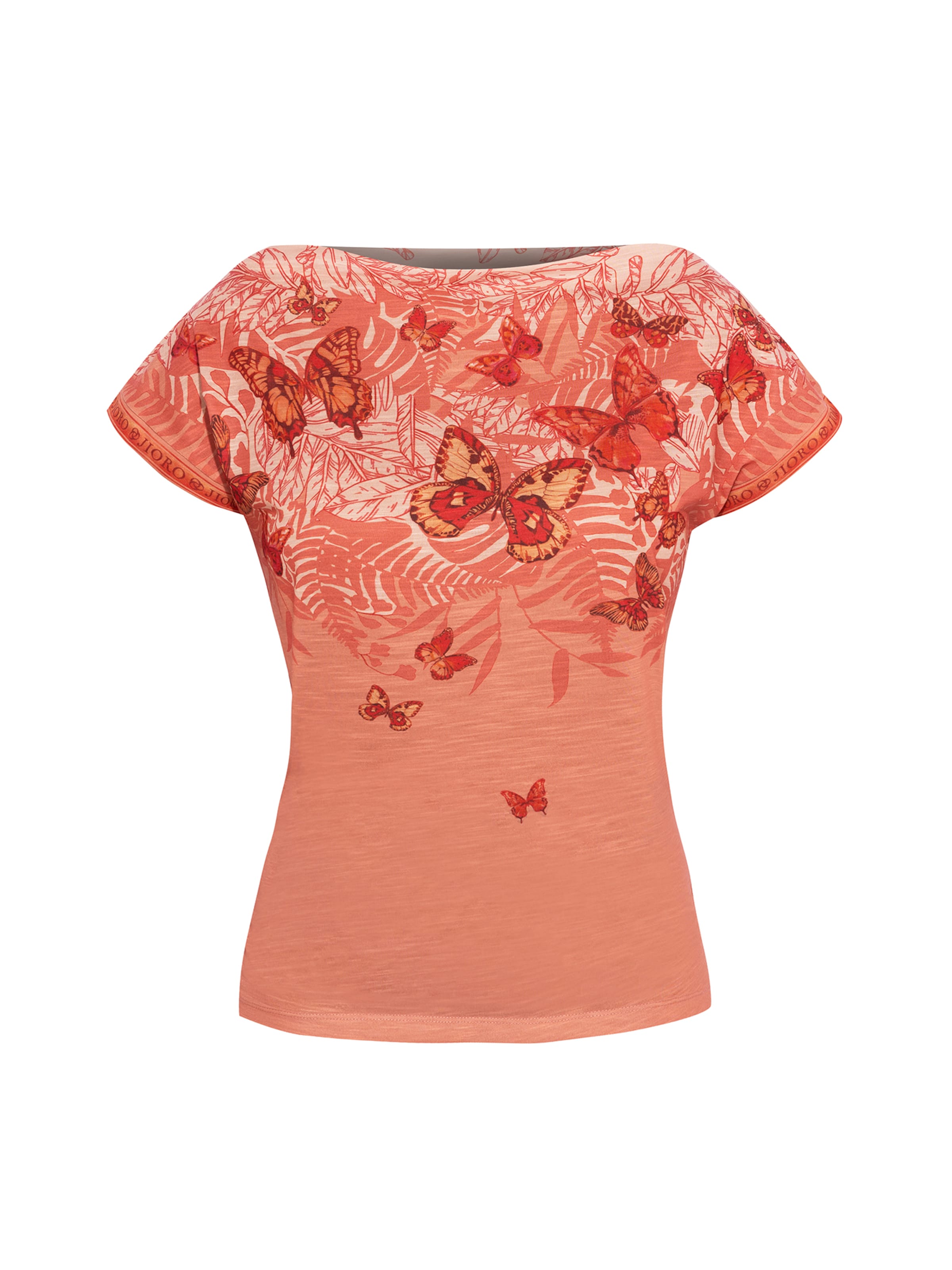 JIORO Shirt in Oranje: voorkant