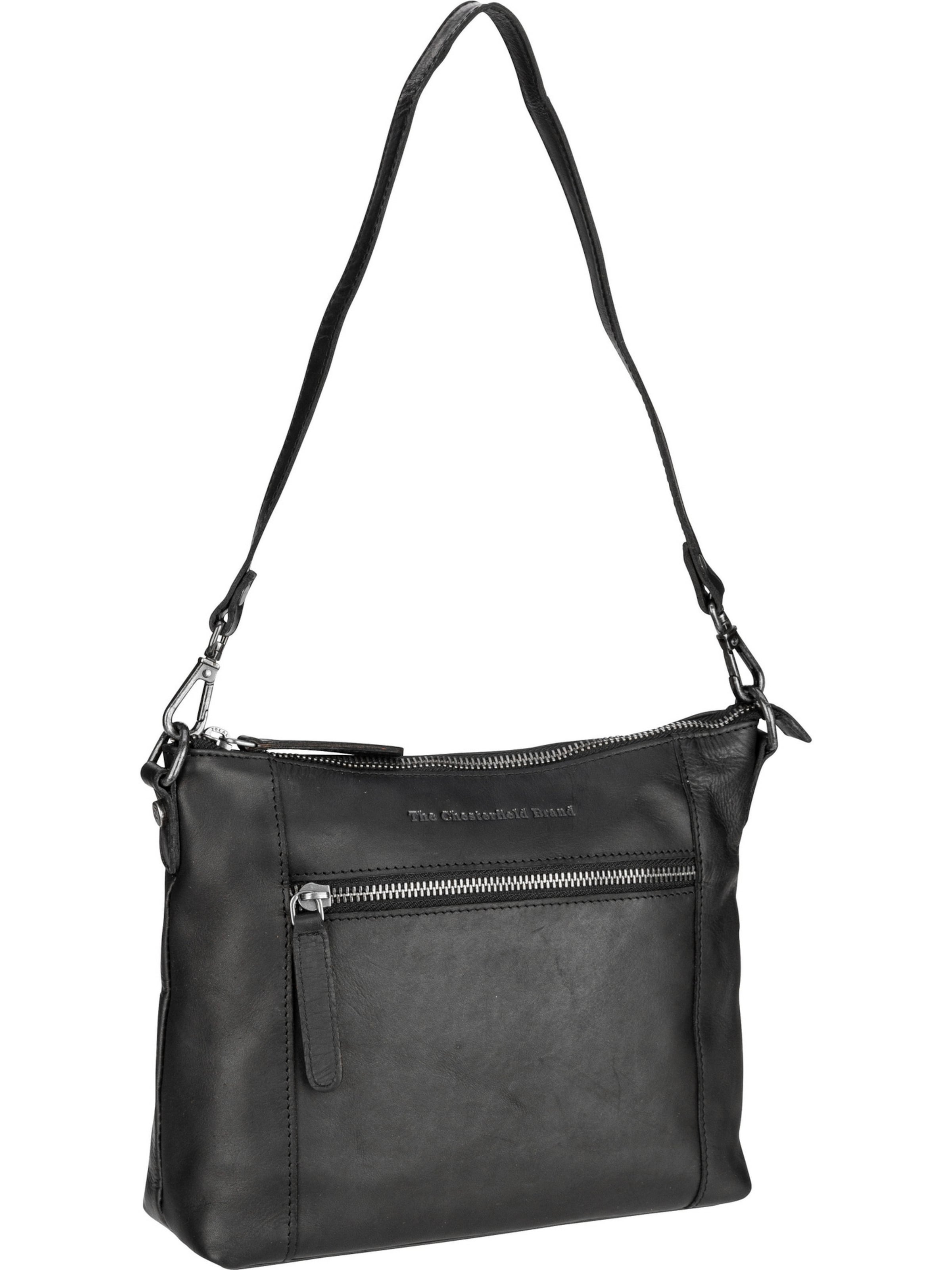 The Chesterfield Brand Schultertasche 'Faro' in Schwarz: Vorderseite