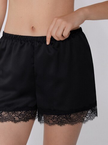 Tezenis Regular Pajama Pants in Black