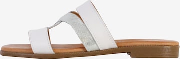 Mule 'Alenoa Leder-Pantoletten' The Divine Factory en blanc : devant