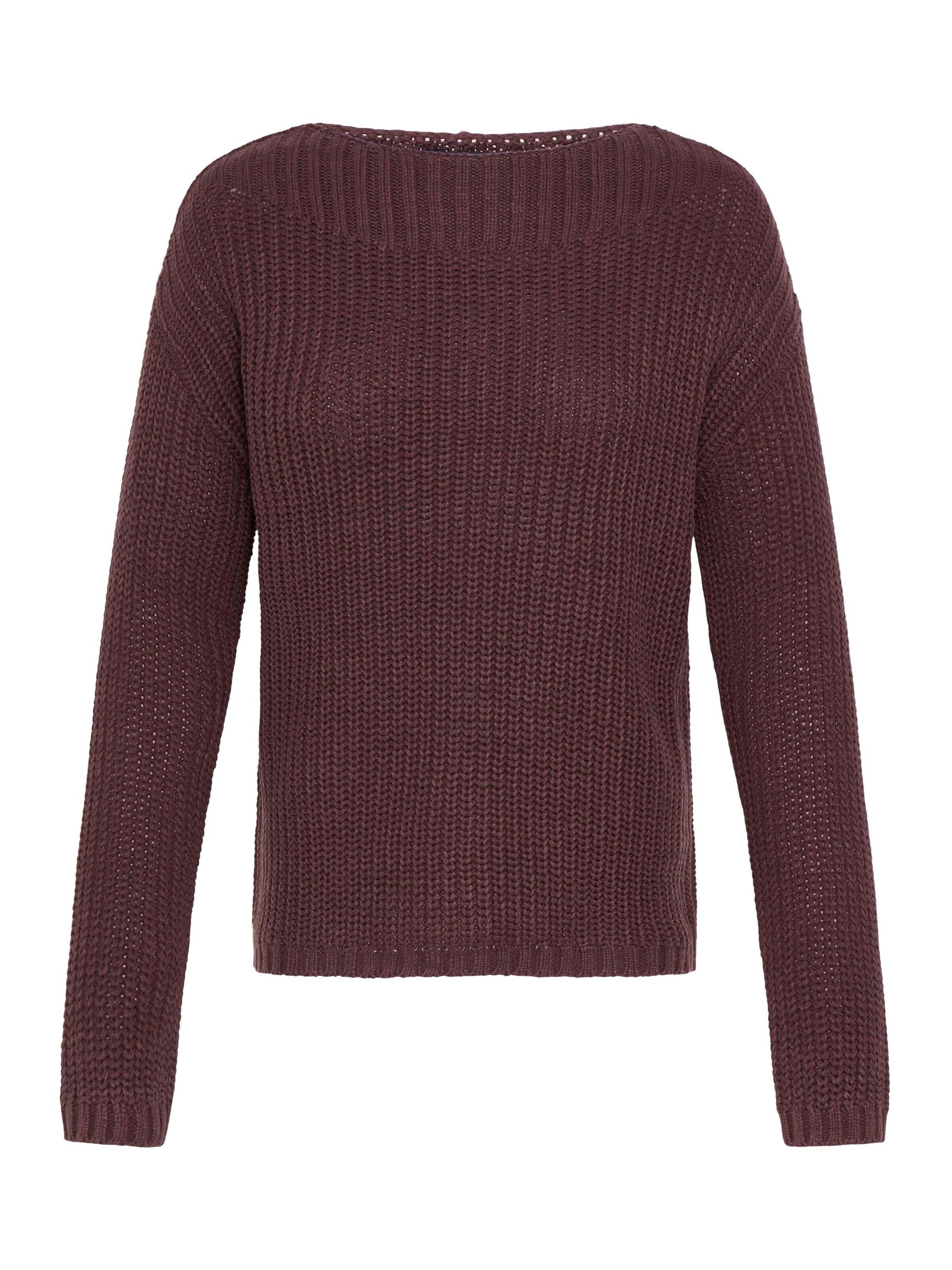 Oxmo Trui ' OXFKANNA ' in Bruin: voorkant