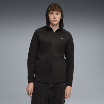 PUMA Sportsweatvest 'Evostripe' in Zwart: voorkant