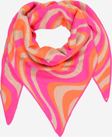 Foulard 'Love Is Love' Zwillingsherz en beige : devant