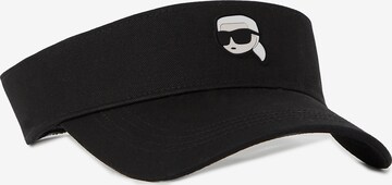 Karl Lagerfeld Czapka z daszkiem 'Ikonik 2.0 Visor' w kolorze czarny: przód