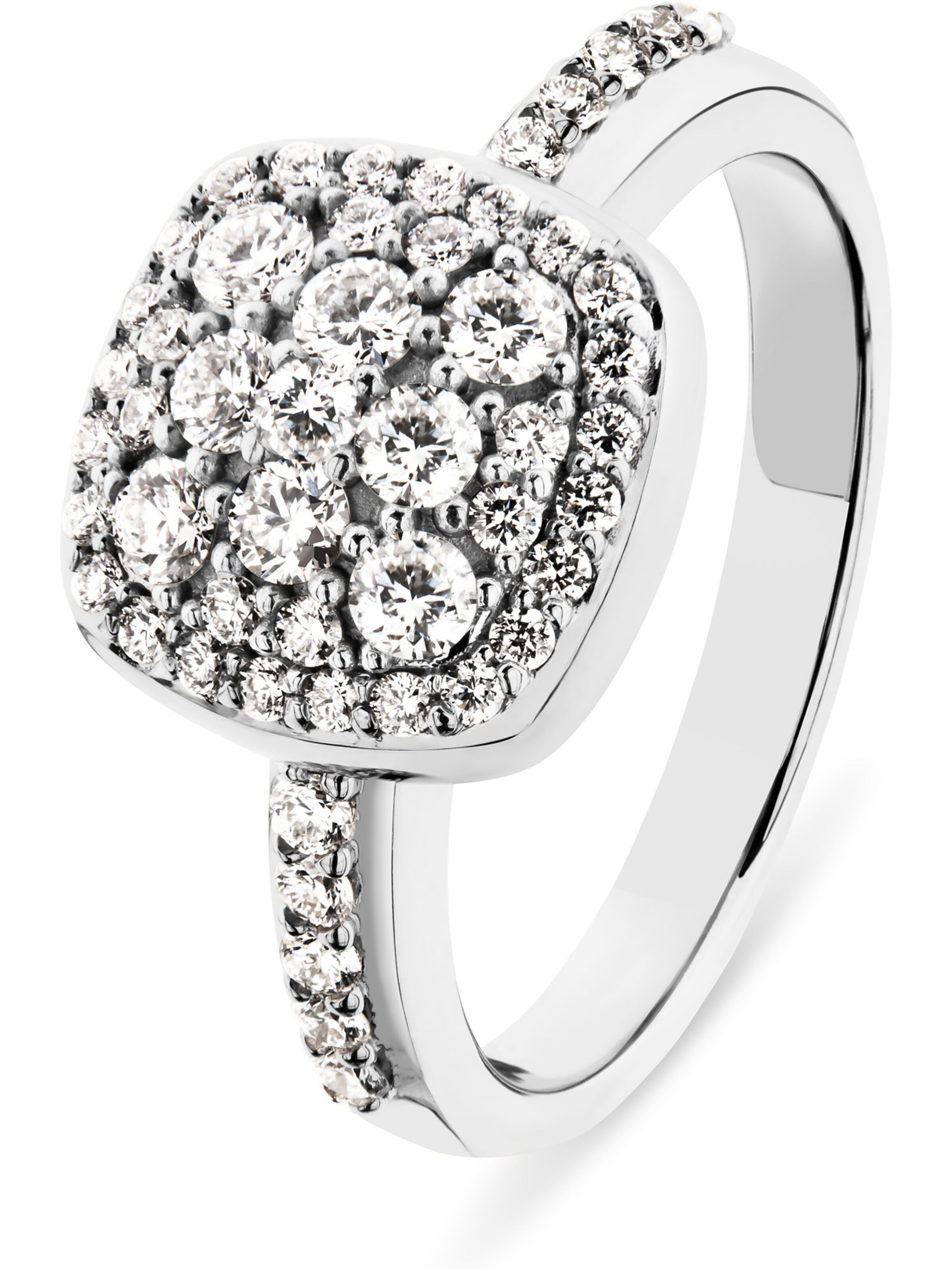 CHRIST Ring in Weiß: Vorderseite