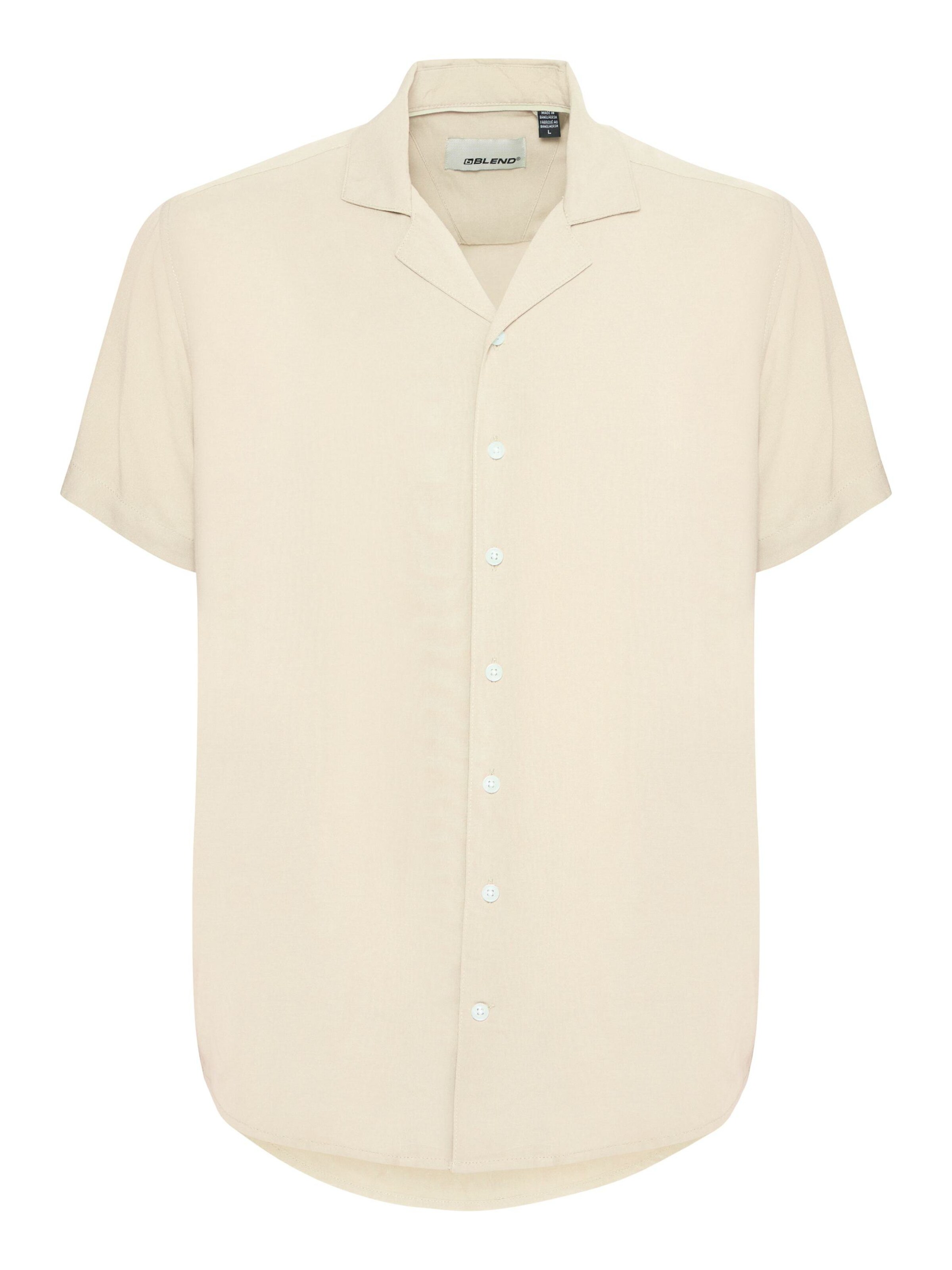 BLEND Regular fit Overhemd in Beige: voorkant