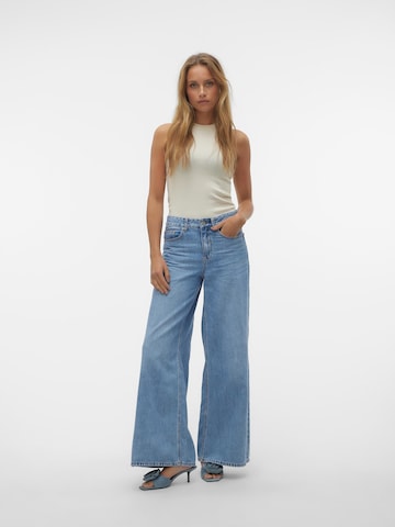 VERO MODA Wide Leg Jeans 'Annet' i blå