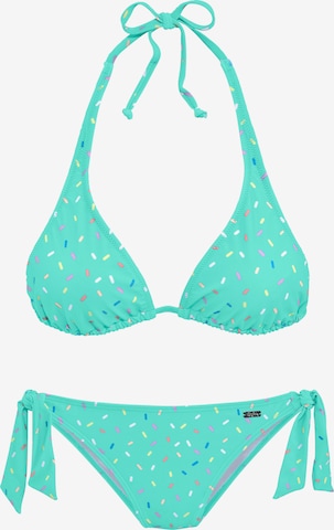 Triangle Bikini BUFFALO en bleu : devant