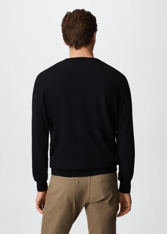 MANGO MAN Pullover 'Willy' in Schwarz