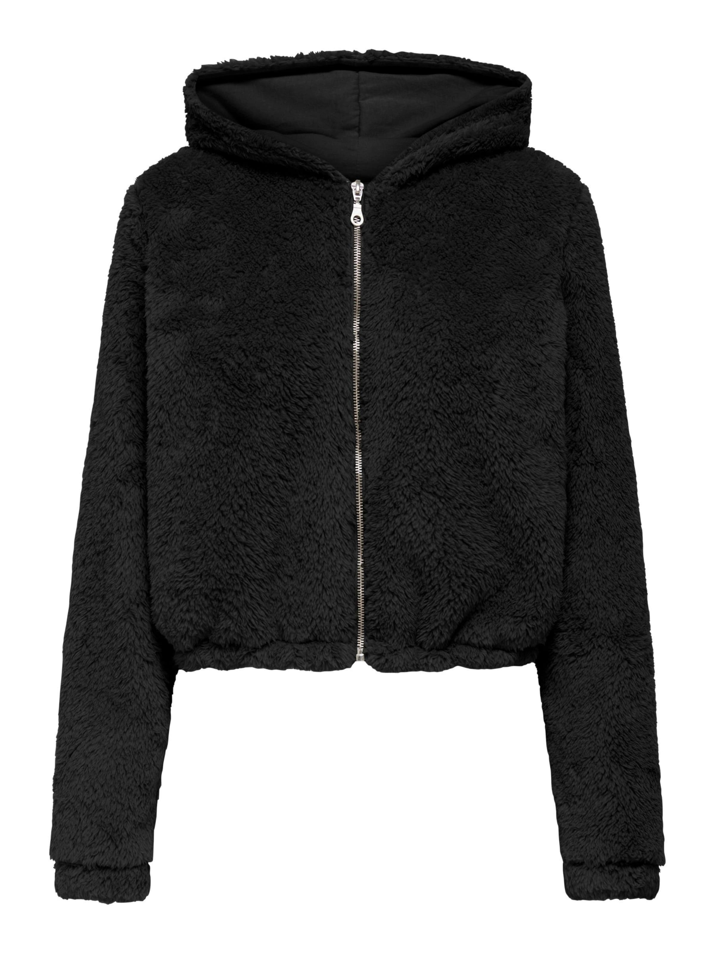 Jachetă  fleece funcțională 'ONPCas-Fluf' de la ONLY PLAY pe negru: față