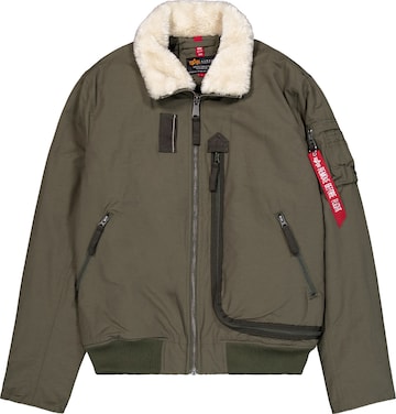 ALPHA INDUSTRIES Winter Jacket 'DA-3' in Green: front