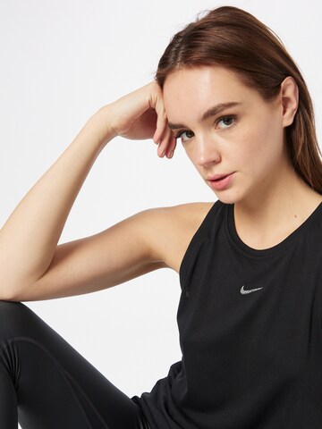 NIKE Sports Top in Black