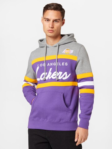 Mitchell & Ness Sweatshirt in Purple: front