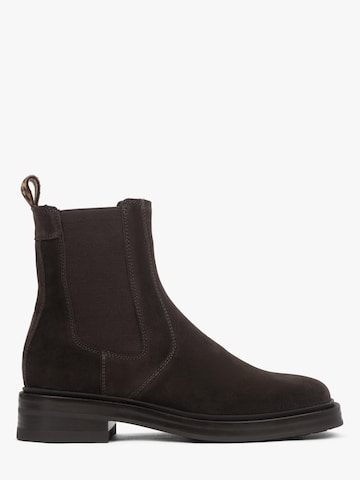 Estro Chelsea boots '09-3557' in Bruin: voorkant
