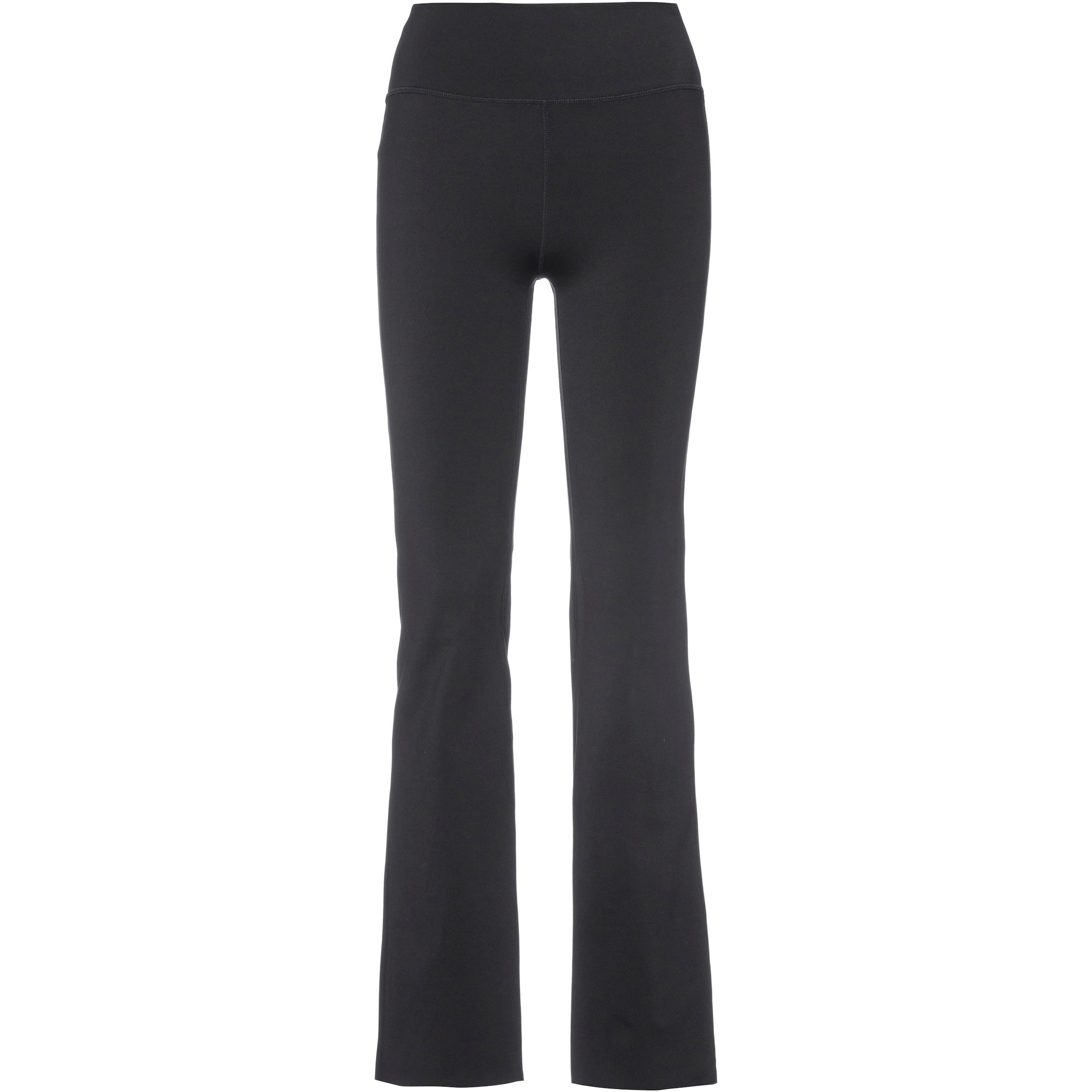 ICANIWILL Rozkloszowany krój Spodnie sportowe 'Nimble' w kolorze czarny: przód