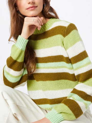 PIECES Sweater 'Karmen' in Green