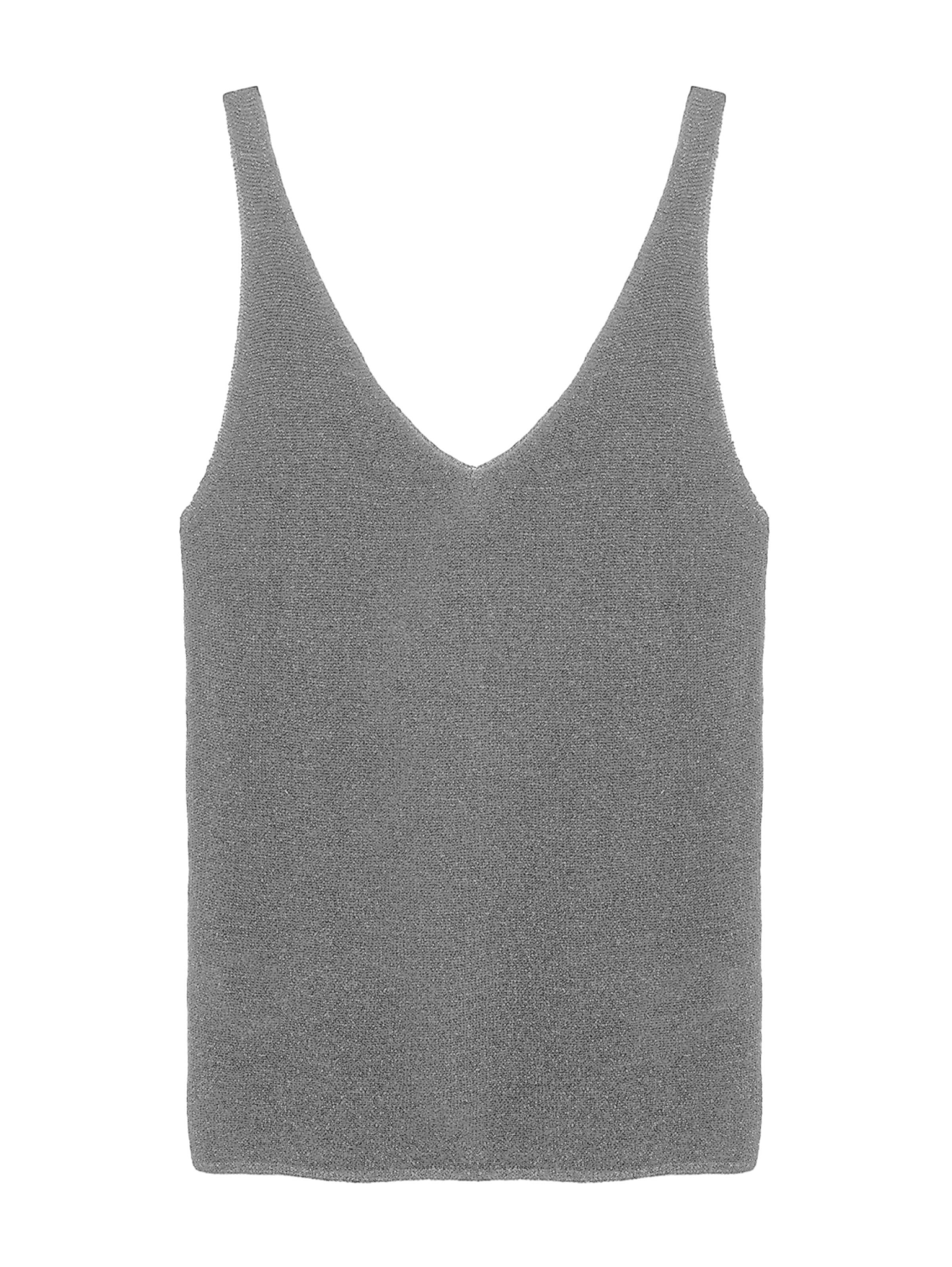 Tops en tricot No Matter What en argent : devant