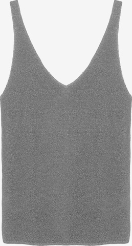 No Matter What Top in Silber: Vorderseite