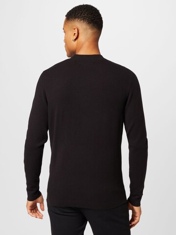 TOM TAILOR DENIM Pullover in Schwarz