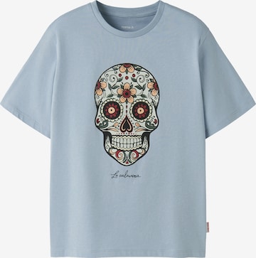 NAME IT Majica 'NKMHIPS' | modra barva: sprednja stran