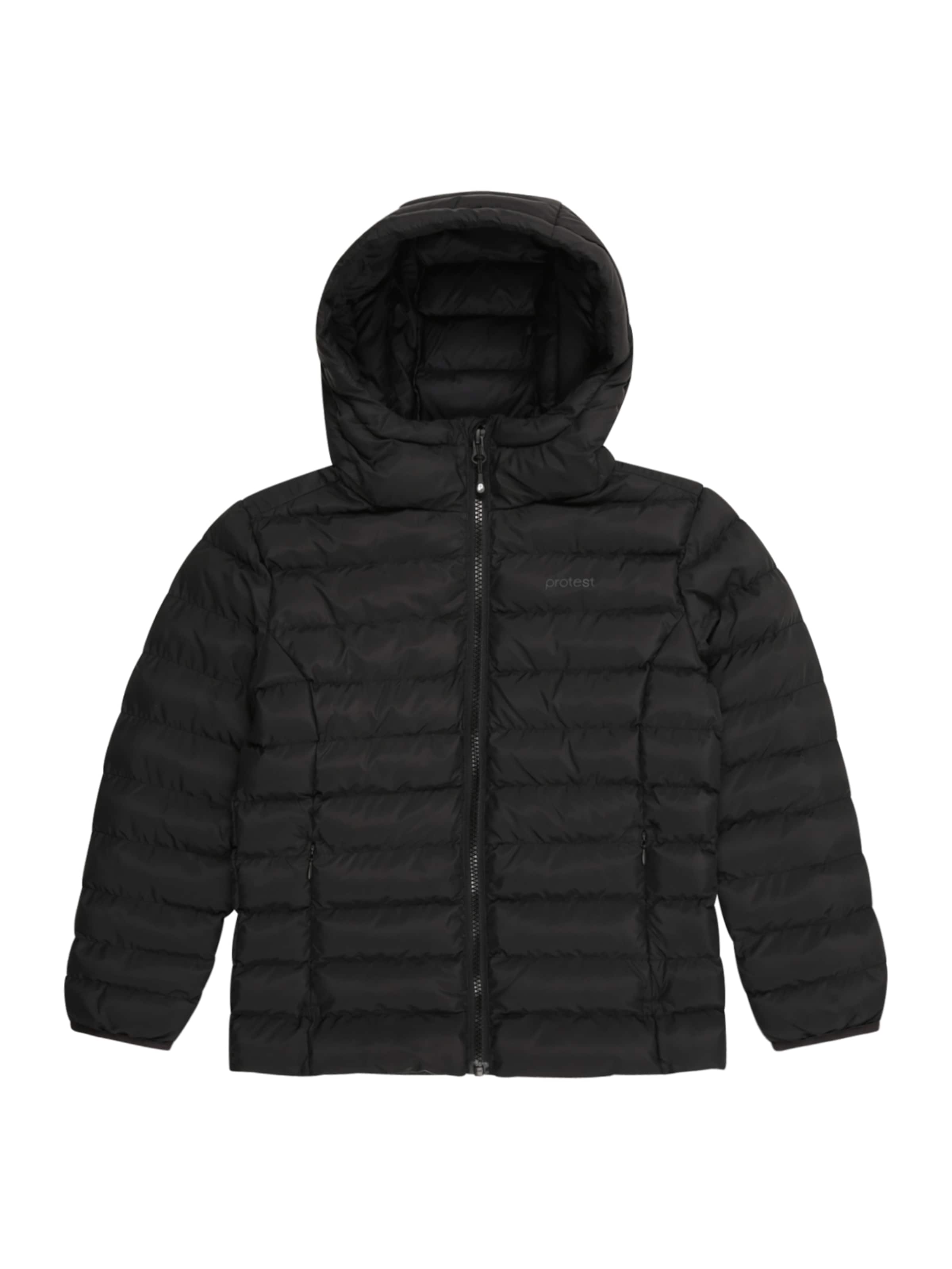 PROTEST Ulkoilutakki 'PRTFAIR' värissä musta: etupuoli