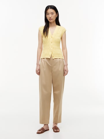 TOMMY HILFIGER Kootud vest, värv kollane