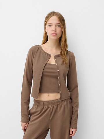 Giacchetta di Bershka in beige: frontale