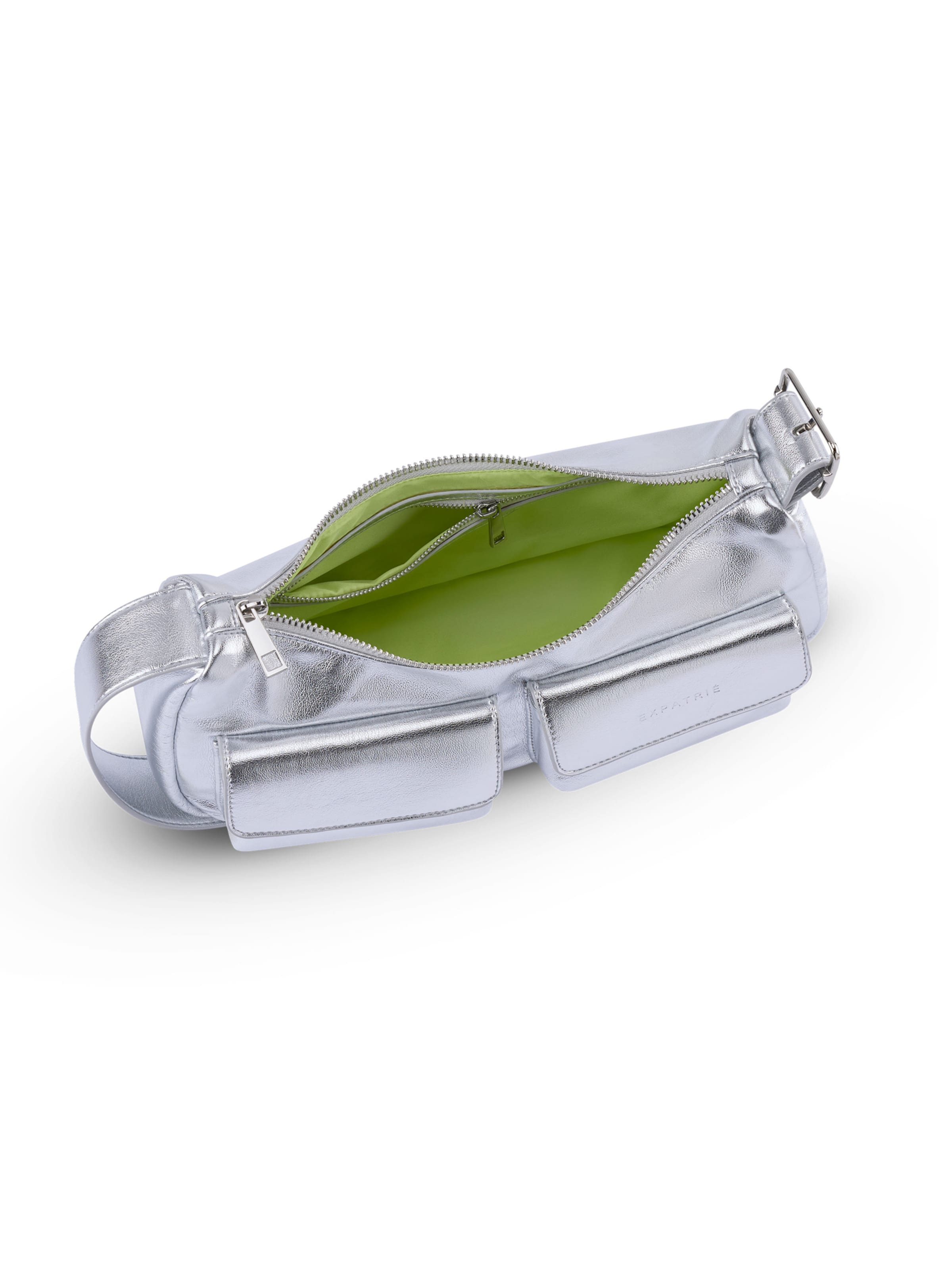 Borsa a spalla 'Electra' di Expatrié in argento