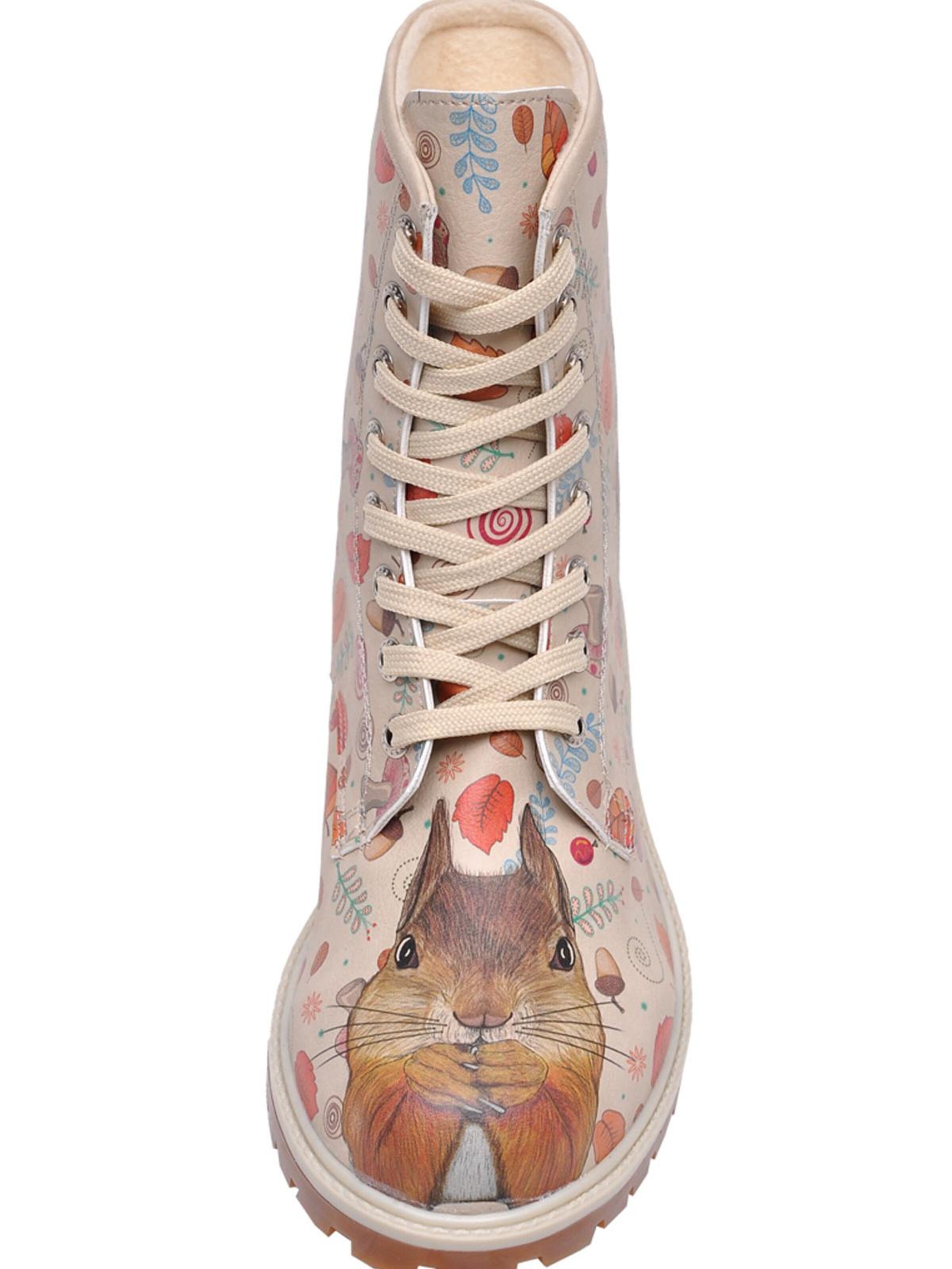 DOGO Schnürstiefel 'DOGO Boots - squirrel' in Beige