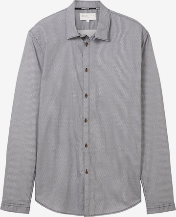 Coupe regular Chemise TOM TAILOR DENIM en bleu : devant