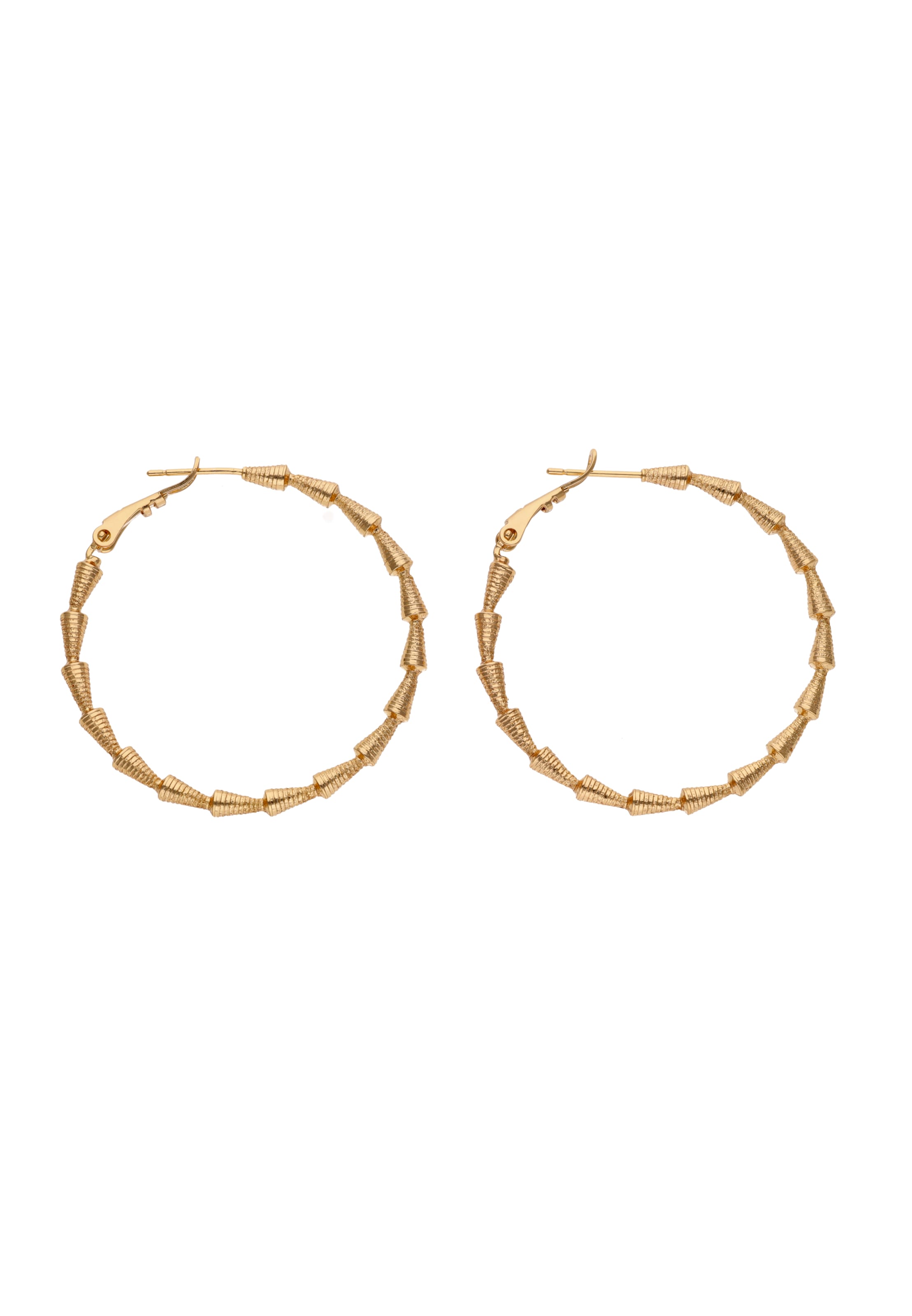 Gaya Ohrringe in Gold: Vorderseite