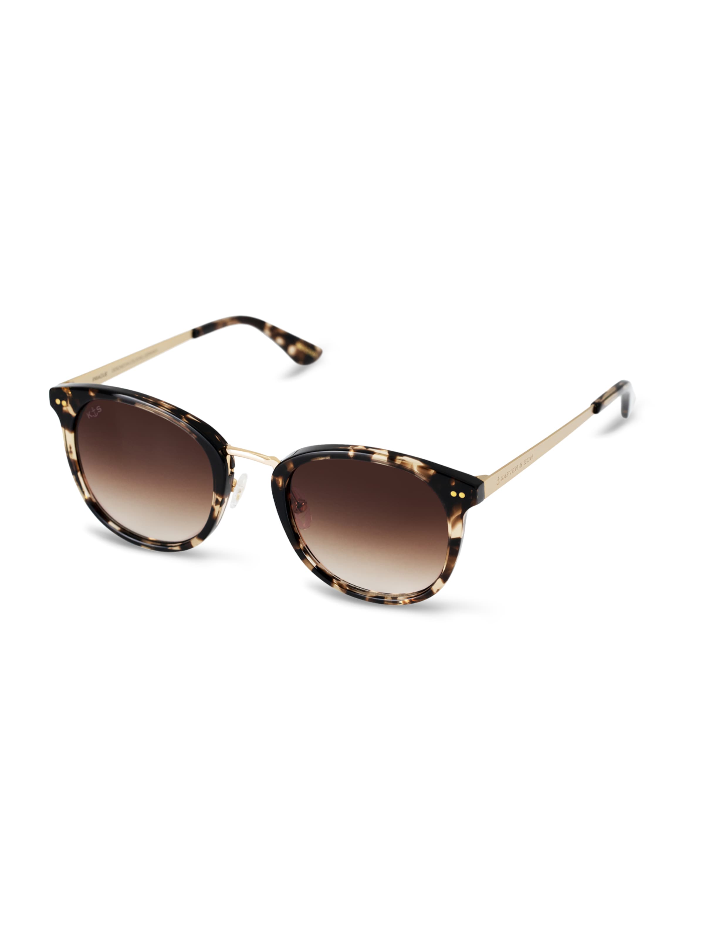 Kapten & Son Solbriller 'Prague Crystal Tortoise Brown' i brun: forside