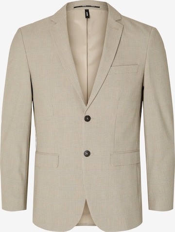 Coupe slim Veste de costume 'Liam' SELECTED HOMME en beige : devant