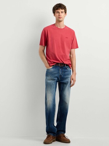 Pepe Jeans Shirt ' PORTOBELLO ' in Rot