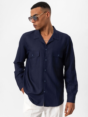 Coupe regular Chemise Antioch en bleu