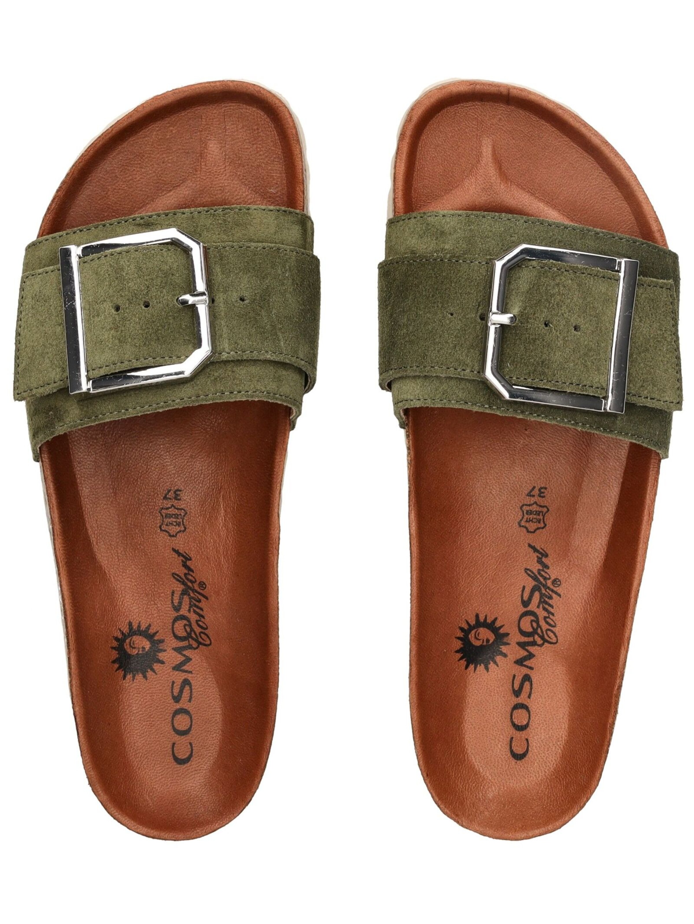 COSMOS COMFORT Muiltjes in Groen