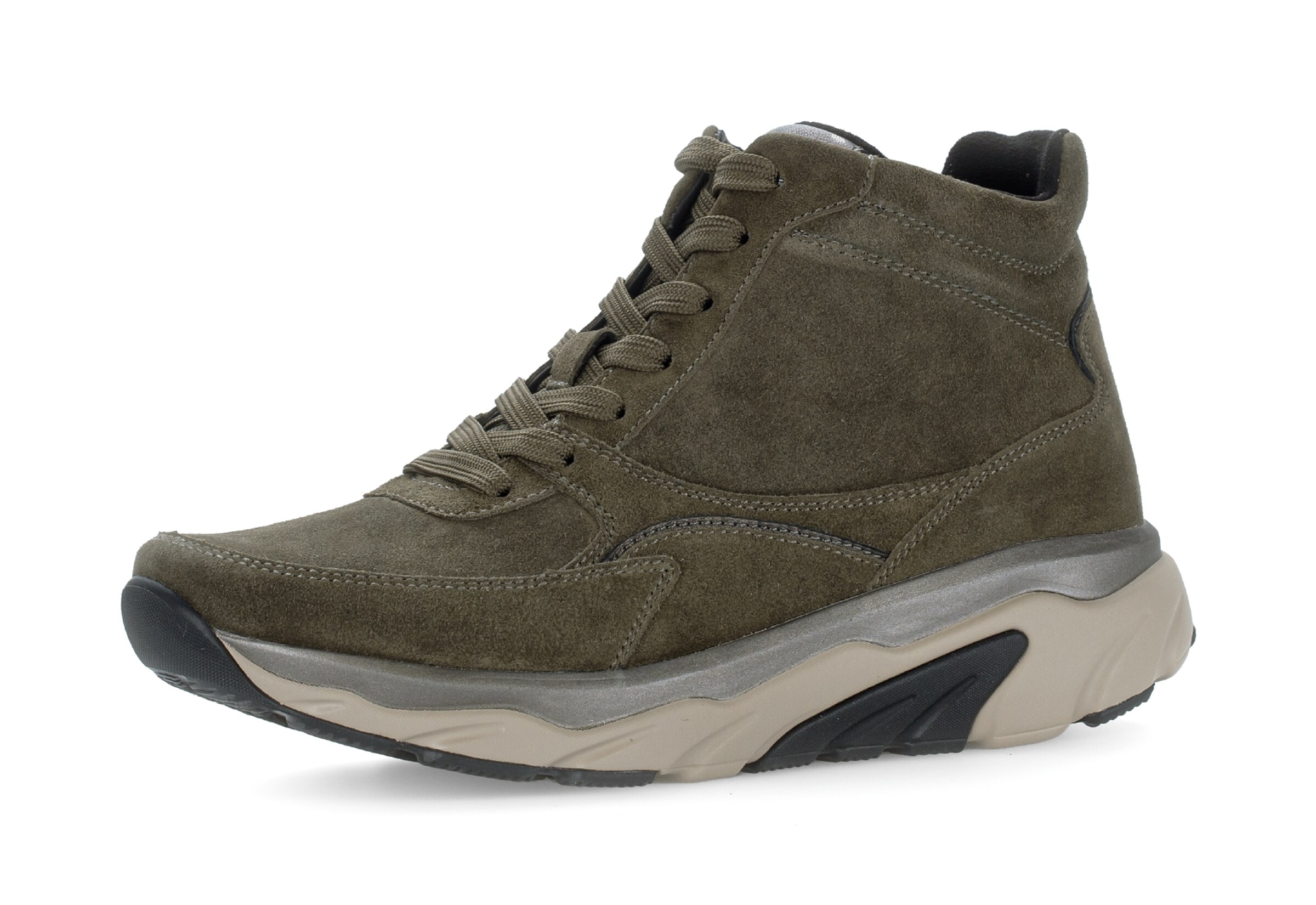 Gabor Rollingsoft High-Top Sneakers in Green: front