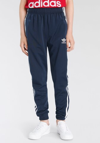 Tapered Pantaloni 'Adicolor Sst' de la ADIDAS ORIGINALS pe albastru: față