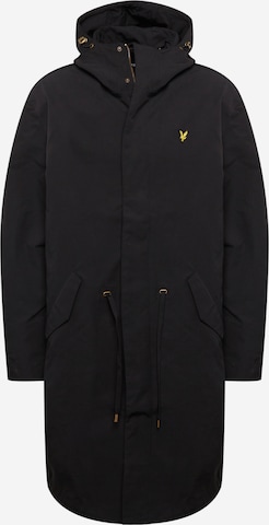 Lyle & Scott Tussenparka in Zwart: voorkant