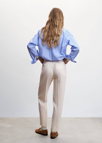 MANGO Regular Pantalon 'Semiflu' in Beige