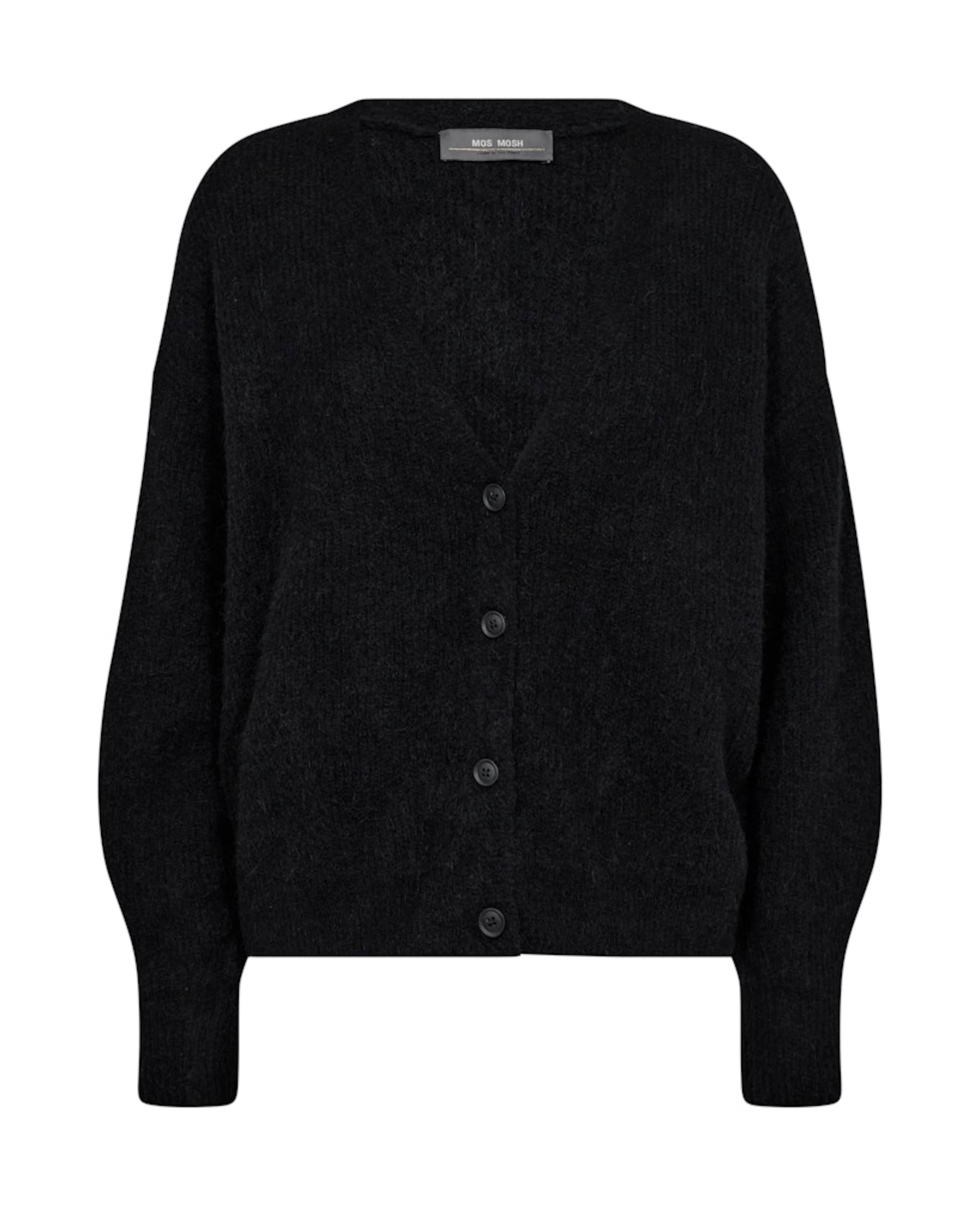 MOS MOSH Knit cardigan 'MMThora' in Black: front