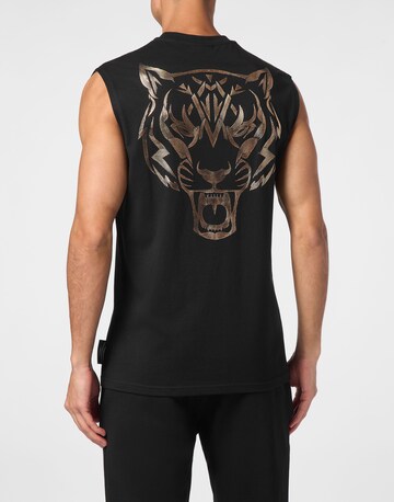 Plein Sport - Camisa 'Tiger' em preto: frente
