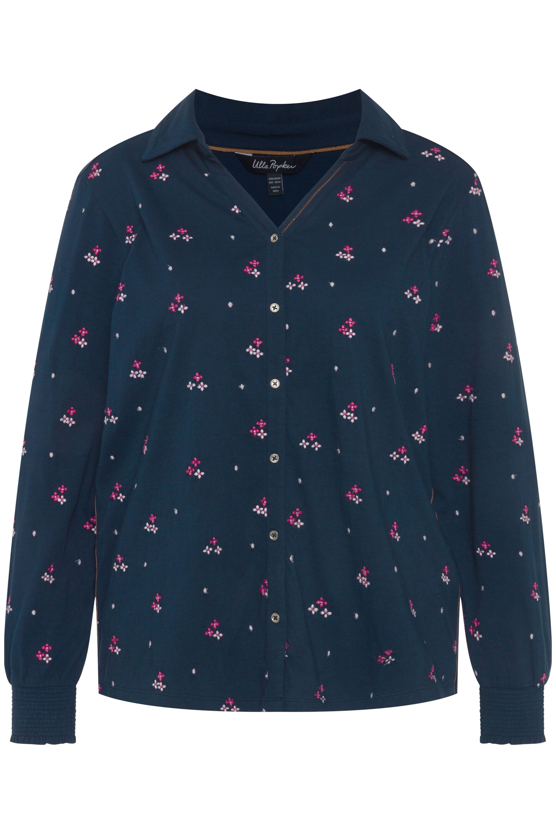 Ulla Popken Shirt in Blauw: voorkant