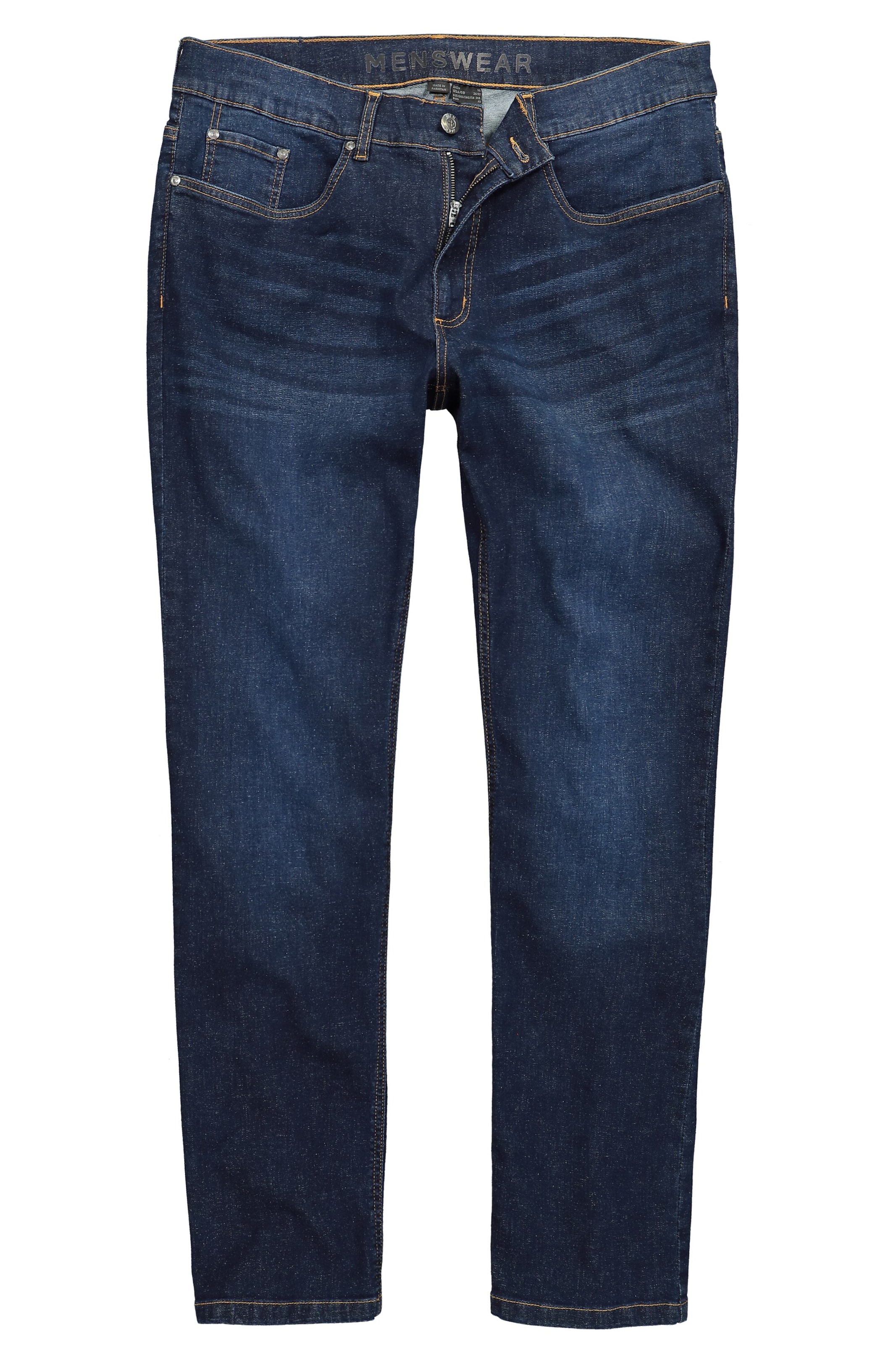Men Plus Regular Jeans in Blue: front