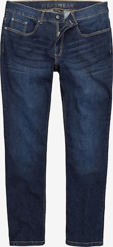 Men Plus Jeans in Blue: front