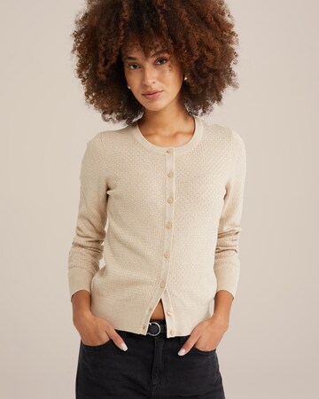 WE Fashion Kofta i beige: framsida